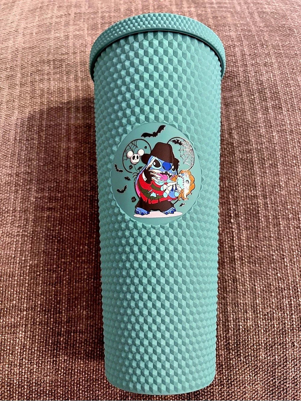 Halloween stitch tumbler cup